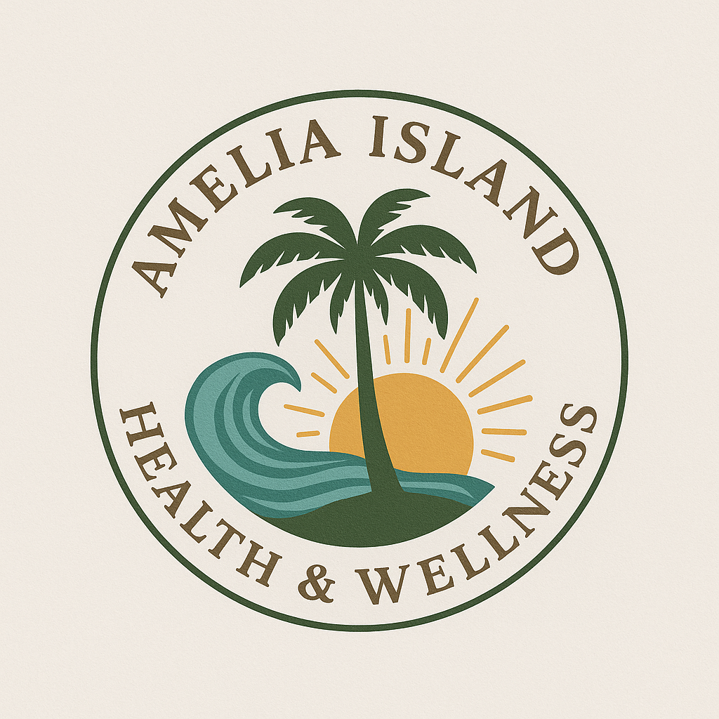 Palm Tree Wave And Sun Big Rays